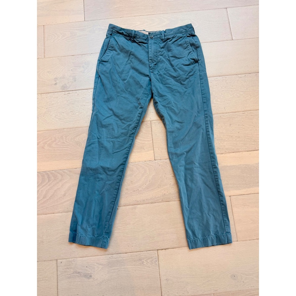 J.Crew Broken In Chino Pants Mens 32x30 Blue Slim Straight Casual Cotton Stretch